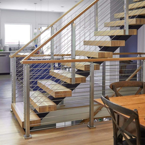 Système de balustrade en acier inoxydable sur mesure, poteaux de support en acier inoxydable 304 et 316 - Product Image 3
