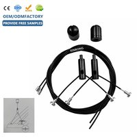 Kit de suspension de plafond en acier inoxydable de 1,5 mm avec câble en Y et crochet - Accessoires d'éclairage écologiques, installation facile