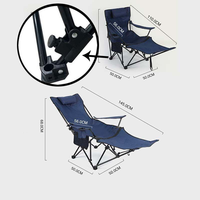 Mobilier d'extérieur Chaises pliantes portables multifonctions Chaise de camping inclinable avec sac de transport Chaises de plage pour la pêche
