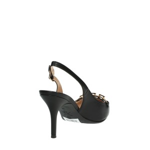 Caril 4FX Slingback sandalo nero verniciato pizzo confortevole 7cm pietre eleganti alla moda con lacci per la primavera estate - Product Image 3