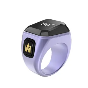 Contatore digitale di preghiera musulmano Zikr personalizzato Smart Tasbih Zikr Ring con App per la preghiera e i canali