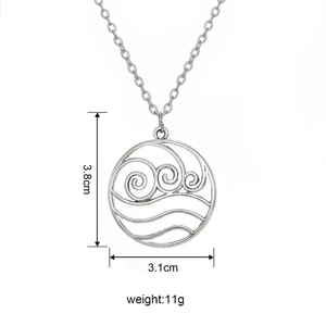 Collana con Ciondolo Anime Avatar: L'Ultimo Dominatore dell'Aria, Stile Vintage, Tribù dell'Acqua e del Fuoco, Gioielli per Fan, Vendita all'Ingrosso - Product Image 6