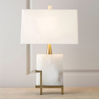 Haute Qualité Creative Nordique Simple Hôtel De Luxe Décoratif Chevet Étude Marbre Led Lampe De Table