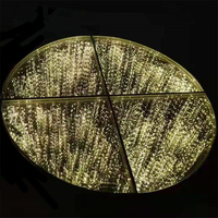 Événement de mariage piste de danse LED filament de verre scène décoration de mariage toile de fond