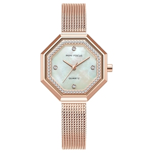 <span class=keywords><strong>MINI</strong></span> <span class=keywords><strong>FOCUS</strong></span> MF0304L Venta al por mayor de lujo Lady Mesh Acero inoxidable Nuevo diseño Mujeres Relojes de pulsera <span class=keywords><strong>Reloj</strong></span> de pulsera de cuarzo - Product Image 3