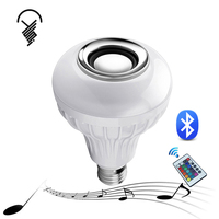 Haut-parleur multicolore RGB E27 Télécommande 10W Led Music Bulb Light