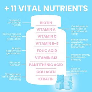2025 panas anak-anak Vitamin Bear Candy <span class=keywords><strong>Biotin</strong></span> <span class=keywords><strong>Collagen</strong></span> Keratin Gummies untuk dewasa dan wanita hamil produk kecantikan - Product Image 2