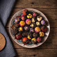 Boules de thé aux fleurs chinoises séchées, thé fleuri pur fait à la main