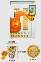 Distributeur automatique de jus d'orange frais pressé intelligent 110V 220V, haute capacité (170 tasses), presse-agrumes commercial robuste