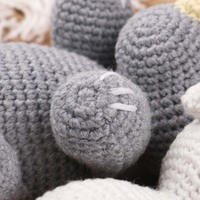 Poupées d'animaux tricotées à la main, animaux en peluche au crochet, mascotte personnalisée, cadeau personnalisé, décoration de la maison