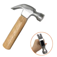 Marteau à griffes de qualité industrielle et de bricolage personnalisable OEM, acier de qualité, manche en bois, poignée droite, outil à main - Prix de vente en gros d'usine