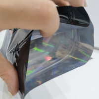 Sacs en papier kraft noir Mylar personnalisés Sac Doypack avec fenêtre Sac Mylar 7g 3,5g 14g 28 grammes Vente chaude Mylar