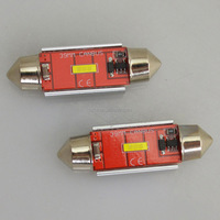 Accessoires pour véhicules, éclairage de plaque d'immatriculation LED pour voiture, 12V C5W 39mm 1860, ampoule Festoon non polaire Canbus pour rénovation/mise à niveau