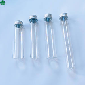 30 ml 40 ml 50 ml 60 ml tubo <span class=keywords><strong>PET</strong></span> Tubos De Teste De Plástico Transparente com parafuso de alumínio superior para doces Gumball embalagem - Product Image 4