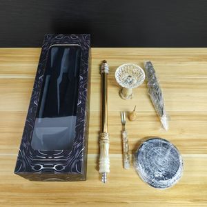 ชุดอุปกรณ์มอระกู่ชุดของขวัญ Shisha สแตนเลส + ชาม + ส้อม + ท่อซิลิโคน + คลิป + เข็ม - Product Image 5