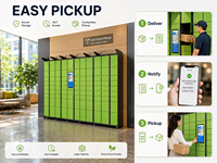 Casier intelligent pour colis, armoire de livraison électronique, borne de récupération en libre-service par code QR, pour appartements, communautés et bureaux