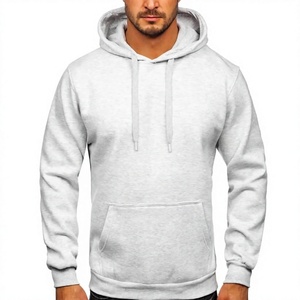 <b>Men's</b> <b>Navy</b> Blue Hooded Sweatshirt Regular Fit 100% Cotton <b>Fleece</b> Solid Casual Pullover with Front Pocket Customized Logo Winter - Product Image 5