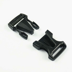 Hebilla de plástico de liberación lateral de 25 mm, negra, duradera, resistente al desgaste, para bolsos - Product Image 1
