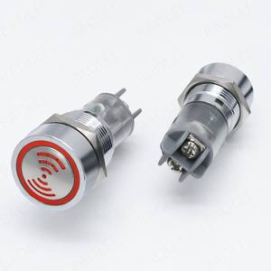 Buzzer sonore et lumineux LED rouge en métal étanche IP65, haut niveau sonore, borne à vis 16/<span class=keywords><strong>19</strong></span>/22mm, clignotement intermittent, DC12-24V - Product Image 1