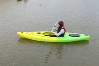 ITOO 3.8m 10ft simple rivière/Kayak pour la pêche en mer Offre Spéciale kayak de course assis pour 1 personne utilisation océan/rivière