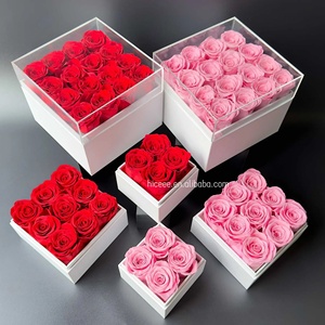 Ingrosso di lusso san valentino regalo di natale conservato scatola di fiori eterno stabilizzato eterno conservato <span class=keywords><strong>rosa</strong></span> in scatola regalo - Product Image 3