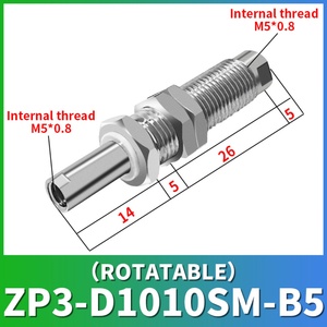 VP-CLF-2 /5/10/15 WENJIN Conector de ventosa de vacío de alta precisión de acero inoxidable de bajo ruido, accesorios de varilla de conexión - Product Image 3