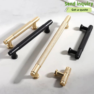 Poignée de meuble moderne en aluminium noir moleté réglable, style industriel, pour chambre, villa, cuisine, <span class=keywords><strong>armoire</strong></span>, tiroir - Product Image 3