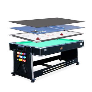 Vente directe d'usine, table de <span class=keywords><strong>billard</strong></span> multifonctionnelle 4 en 1 de <span class=keywords><strong>7</strong></span> <span class=keywords><strong>pieds</strong></span>, table de hockey sur air, table de tennis de table/plateau de table à manger - Product Image 2