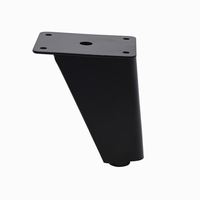 Lux Furniture Niveau d'entrée Carré Pyramide Jambe Supports en fer pour canapé Salle de bain Armoire TV Meuble Table basse