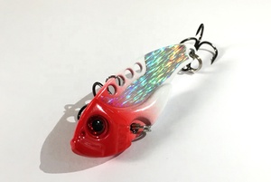 Liquidation de stock d'usine cuillère de pêche en eau salée lame noire premium pesca 21g 28g métal vib leurre pêche - Product Image 6