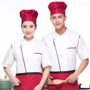 Uniforme de Chef con Logotipo Personalizado, Chaqueta de Cocina Unisex, Chaqueta de Chef Ejecutivo de Tela de Algodón, Estilo Tejido para Restaurante y Hotel, ODM - Product Image 1