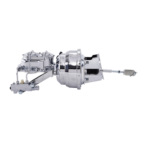Chrome 8 "điện kép phanh Booster Kit với 1" khoan chủ xi lanh kết hợp Side mount cho 1965-68 kích thước đầy đủ Chevy B cơ thể Impala - Product Image 3