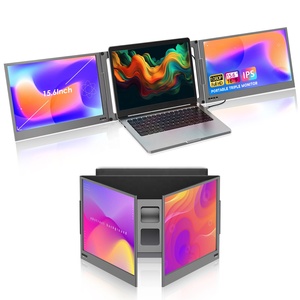 人気商品 15.6インチ トリプルエクステンダー ポータブルラップトップモニター 1920*1080 IPS HDR デュアルディスプレイスクリーン 11.6～<span class=keywords><strong>17.3</strong></span>インチ対応 - Product Image 1