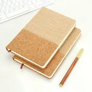 Personalized Hardcover Cover Spine Gold Notebook Journal Thick Paper Leather Note Books Daily Diary Printing Lined Dotted Notes