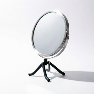 Espejo de maquillaje con diseño único, soporte redondo ajustable para el cuidado diario de la piel, para todo tipo de piel - Product Image 1