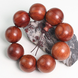 Rosewood <b>Bracelet</b> 30mm Wooden Beads Men's Buddhist Prayer Beads Religious Ceremony Jewelry Collectible - Product Image 4