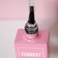 FZANEST Nail Art Gel de construction multifonction 4 en 1, top coat 15 ml, gel de construction pour extensions, colle à strass, flacons de gel