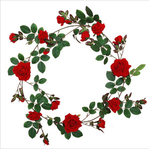 Guirnaldas de rosas artificiales Xinchengzhi, flores de seda de 100cm-200cm para decoración de bodas, interiores y balcones. - Product Image 5