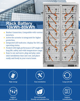 Sistema de Energía Solar Fuera de la Red de 40kW-80kW, Kit Completo con Controlador MPPT y Batería de Iones de Litio