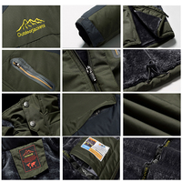 Veste coupe-vent unisexe de marque avec doublure polaire, fermeture éclair, imperméable, capuche amovible, chaude, pour le ski
