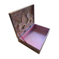 Boîte d'emballage cadeau de luxe, design 3D mignon en carton, gaufrage, revêtement UV, laminage mat, recyclable, taille personnalisée