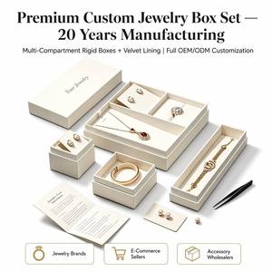 Boîte <span class=keywords><strong>à</strong></span> bijoux carrée rigide pour petites filles, en matériaux recyclés, personnalisée haut de gamme, vente en gros d'usine - Product Image 2