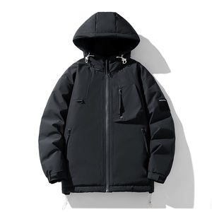 Chaqueta personalizada con logotipo, nueva colección primavera-otoño 2025, chaqueta funcional para hombre, cortavientos, impermeable, con capucha, tipo cárdigan. - Product Image 2