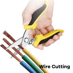 Tijeras de electricista con ancho de mordaza de 1/2 pulgada, herramienta de corte de cables para trabajos eléctricos - Product Image 1