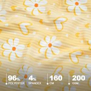 Tissu imprimé en maille côtelée 4*2 en polyester, populaire et en gros, pour la distribution mondiale de <span class=keywords><strong>tissus</strong></span> en polyester - Product Image 2