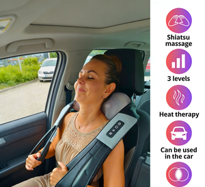 Masajeador Electrónico de Cuello y Hombros con Función de Amasamiento y Control de Tiempo para Alivio de la Migraña - Product Image 4