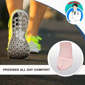 Ücretsiz örnek nefes yumuşak jel ayak ayırıcı kabarcıklar için harika ön ayak ağrısı diyabetik ayak ön ayak pedleri ayak paspayı