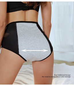 Customized <strong>Plus</strong> <strong>Size</strong> M-8XL Mesh Breathable Nylon <strong>Period</strong> <strong>Panties</strong> - High Waist Anti-Leak Menstrual Underwear - Reusable Postpartum - Product Image 6