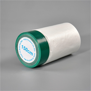 Pellicola Protettiva per Mascheratura con Nastro Largo Rinforzato, Impermeabile e Senza Residui, Protezione per Verniciatura - Product Image 4