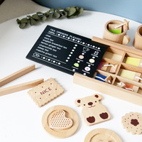 Maison de jeu éducative interactive en bois pour enfants garçons et filles cantine thé de l'après-midi collations familiales dans une boîte